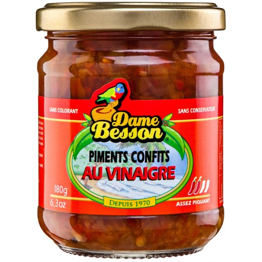 Piment confit Dame Besson Au Vinaigre 180G