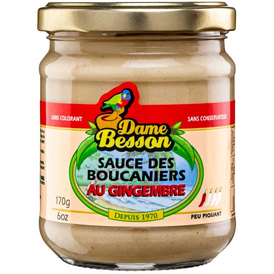 Sauce des boucaniers au gingembre 170G